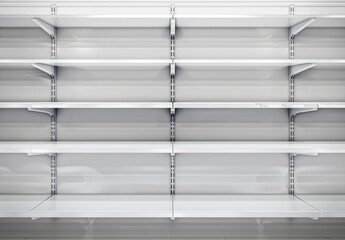 Generative AI technology used to capture crisp and detailed images of the unoccupied shelving