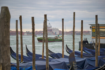 transport barge in Venice