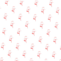 Obraz premium Pattern con roselline rosa