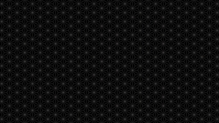 麻の葉　背景　和柄　シンプル　ベクター　黒