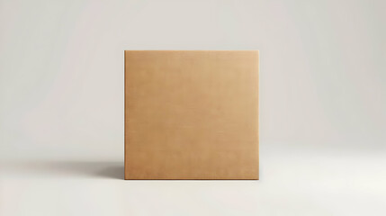 Fototapeta premium 3D blank cardboard box mockup isolated on a white background