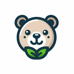 Naklejka premium Teddybear logo illustration 