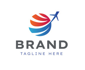 Airplane logo icon design template elements. Usable for Branding and Business Logos.
