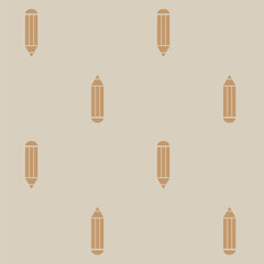 Neutral Colour Pencils Seamless Pattern Design