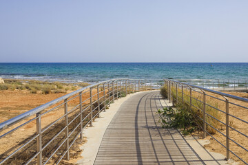  View of coastline in Ayia Napa, Cyprus