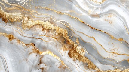 Fototapeta premium Exquisite marble texture with intricate gold accents, providing a polished area for inserting text or branding. Perfect for upscale presentations.