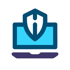 Shielded Digital: Cyber Security Icon Design