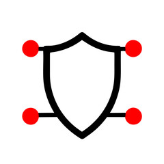 Shielded Digital: Cyber Security Icon Design