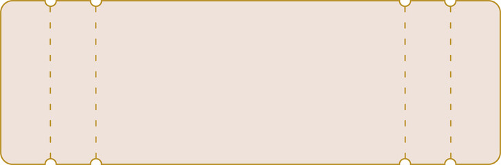 Ticket design template illustration Retro style Copy space  Text space