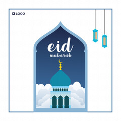 Eid Mubarak Social Media post Design 
