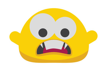 Troll Face Flat Sticker Design