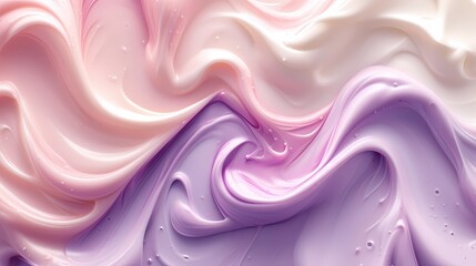 Fototapeta premium organic milk swirl background with pastel colors, high detail, photorealistic, dynamic