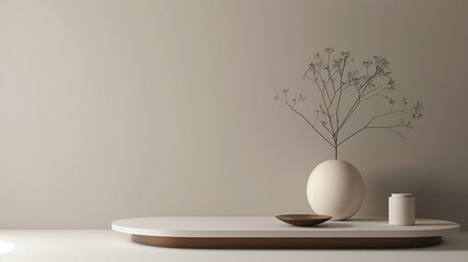 Featuring clean lines, this minimalist 3D podium provides a sophisticated platform for products.





