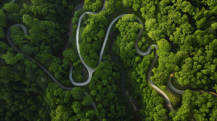 Stunning view from above capturing the geometric patterns of mountain ridges, valleys, and forested slopes.

