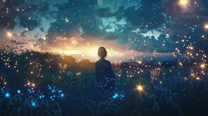 Obraz premium stars in the scene HD, 4k 