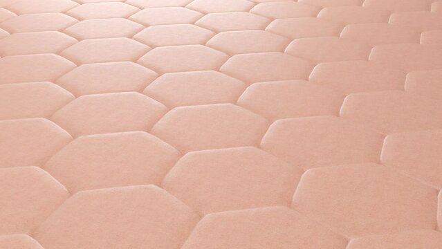 Detailed close-up view of skin cells being treated with a bright, glowing serum to improve skin health.