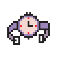 Obraz premium Wristwatch in pixel art style