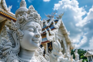 Fototapeta premium Female statue in crown