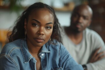 Woman and man dining in a restaurant