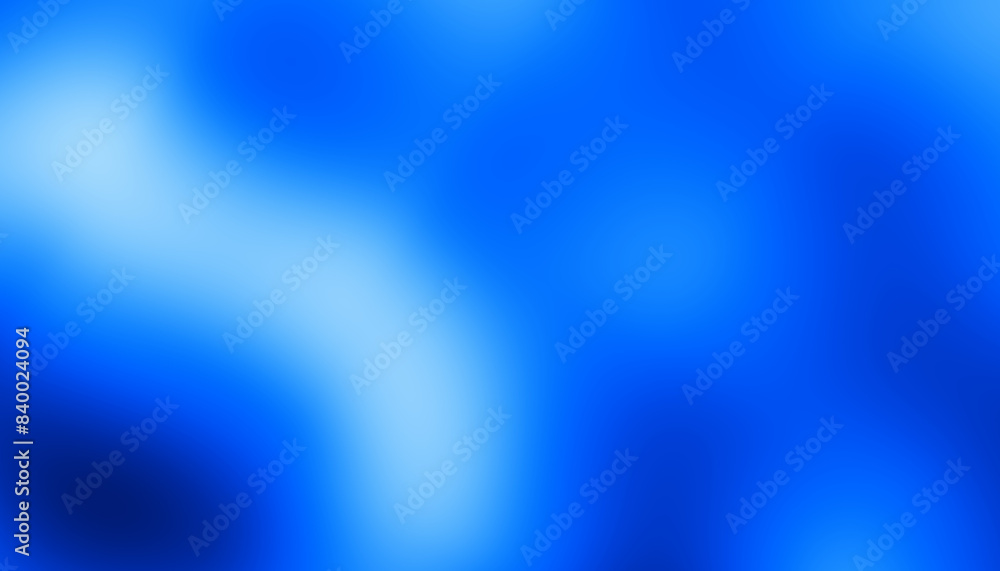 Poster Blurred Blue transparent overlay smooth gradient background. Transparent png overlay background