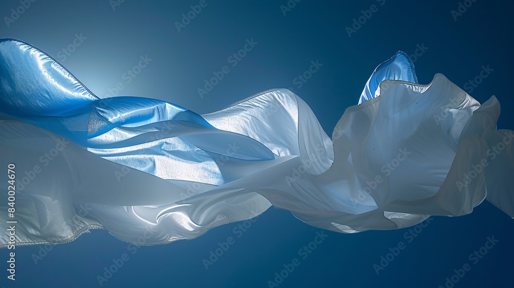Poster Close-up of a national flag with space for text in the background