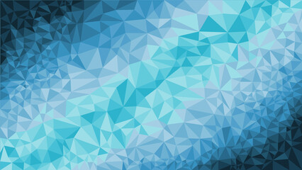 Blue background with triangle shape, abstract random background from triangles, Polygonal design