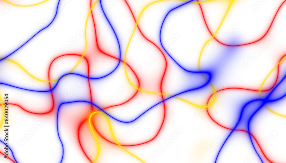 Poster abstract colorful spectrum thin linear abstract curved wavy wide pattern for background, wallpaper, 