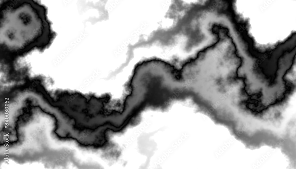Aufkleber Black smoke steam isolated transparent background. Fog and mist effect for text or space. Overlay with transparent background