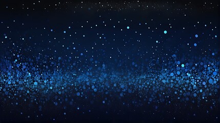 Obraz premium Modern Art Geometry with Dark Blue and Black Gradient Background and Sparkly Dots in Vibrant Colors