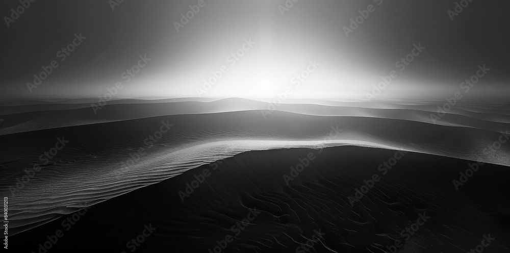 Poster clean black and white gradient background. generative ai.