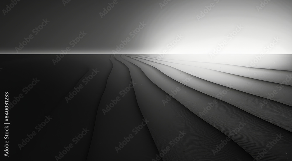 Poster clean black and white gradient background. generative ai.
