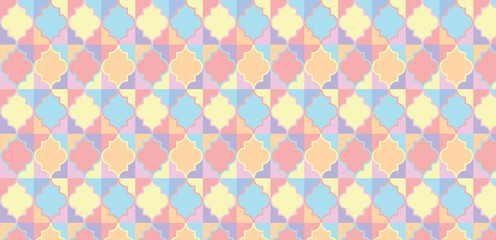 Decorative arabia pastel color seamless pattern jpg
