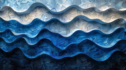 Obraz premium Abstract Oceanic Wave Design