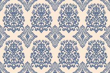 Seamless ethnic design, ikat art. beautiful hand drawn Design for textile and printingEthnic pattern.beautiful pattern. folk embroidery,bohemian style, abstract art	