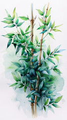 Obraz premium Elegant Botanical Watercolor Artwork