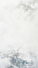 Minimalist White Watercolor Paper Background