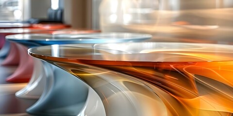 Epoxy resin furniture colorful interior decor items made from resin material. Concept Resin Furniture, Epoxy Decor, Colorful Interior, Unique Resin Pieces, Modern Resin Art