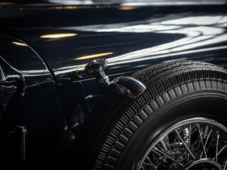 Retro and vintage old-timer car .