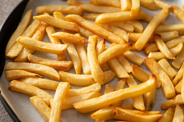 French fries in a pan	