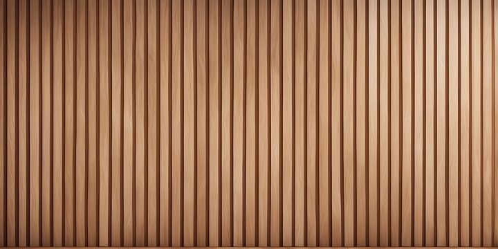 Vertical slats on wooden wall  natural wood paneling texture for interior design