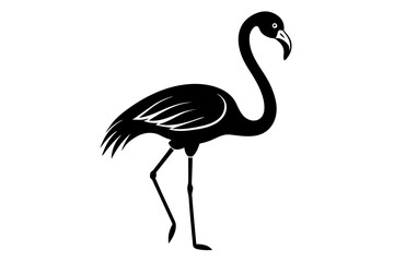 flamingo silhouette vector illustration