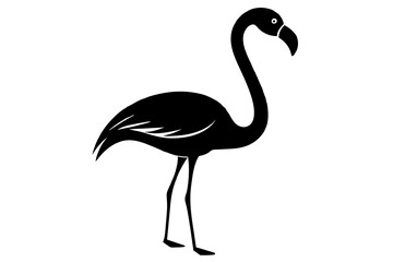 flamingo silhouette vector illustration