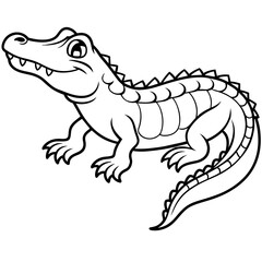 cartoon line art vector illustration.