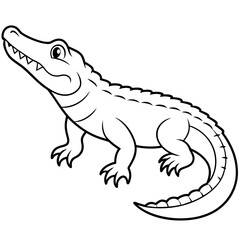 cartoon line art vector illustration.