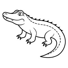 cartoon line art vector illustration.