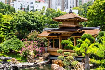 Chi Lin Nunnery in Diamond hill at Hong Kong city