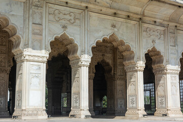 Diwan-i-Khas, Red Fort, Old Delhi, India. UNESCO World Heritage Site