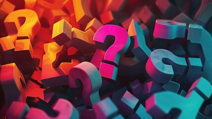 Ignite curiosity and critical thinking with engaging 3D question marks
