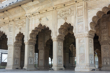 Diwan-i-Khas, Red Fort, Old Delhi, India. UNESCO World Heritage Site