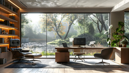 Fototapeta premium interior of a home office
